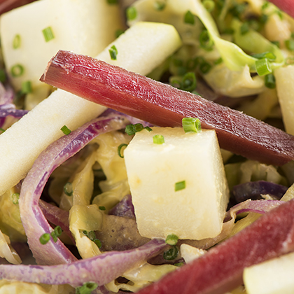 Salade de choux avec du Jambon
